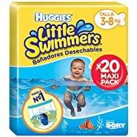 Los mejores  - Huggies Little Swimmers- Bañadores Desechables- talla 2-3- 20 unidades